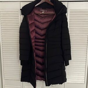 BCBGengeration Black Puffer Coat w/ Hood
